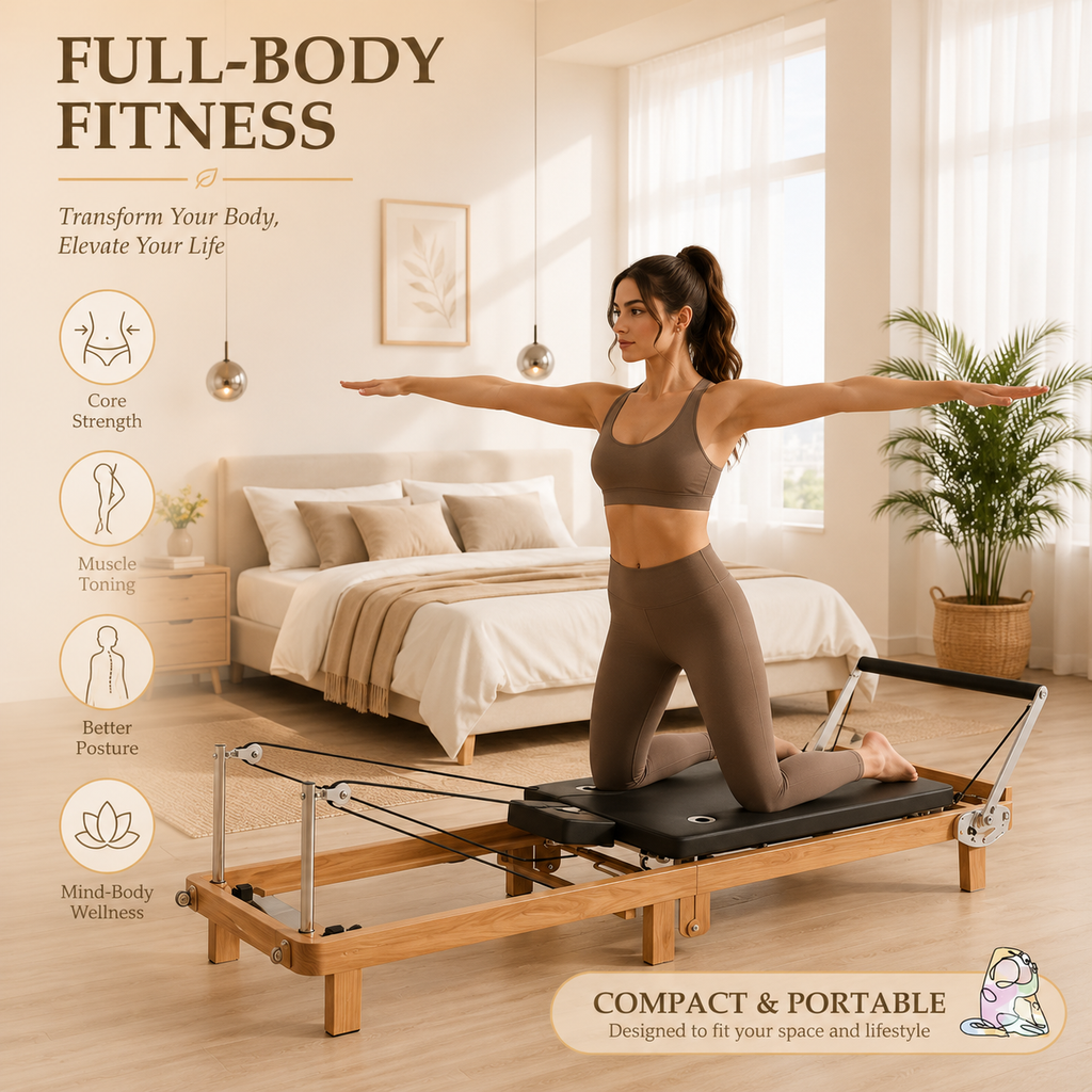 Juviya Pilates Studio Reformer Foldable EcoS1